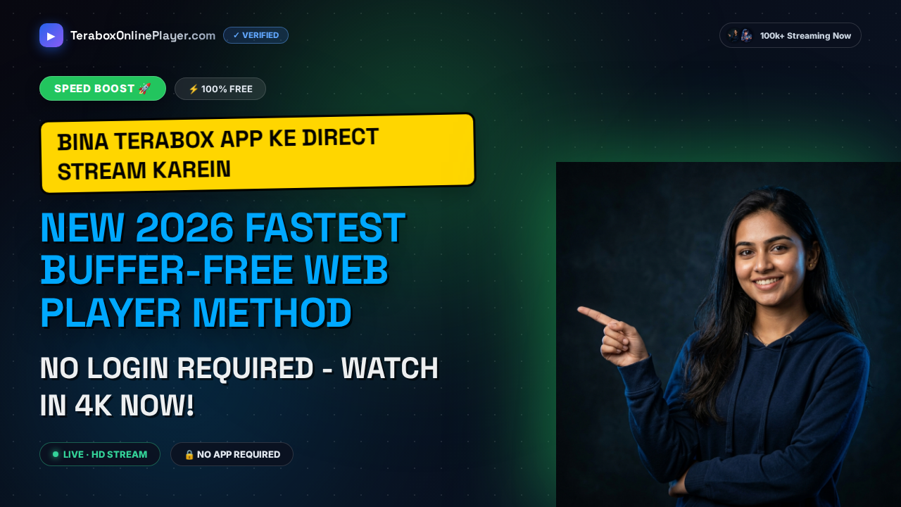 How to Stream 4K TeraBox Videos Without Registration: The Ultimate 2026 Web Player Guide